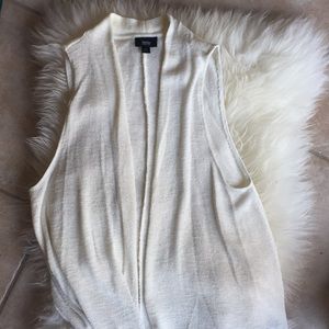 Ivory Light Weight Sweater Vest